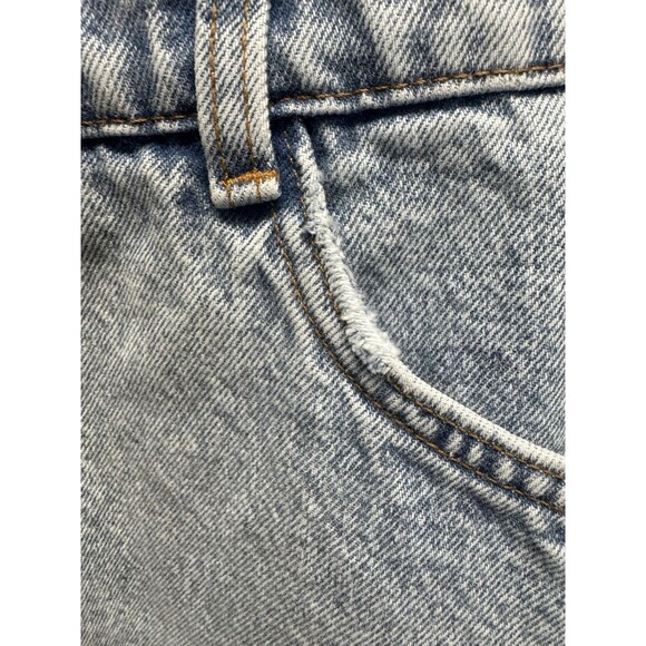 ZARA Denim Long Sleeve Button Up Jean Mini Dress Sz L Light Blue Wash w/ Pockets - Picture 14 of 16